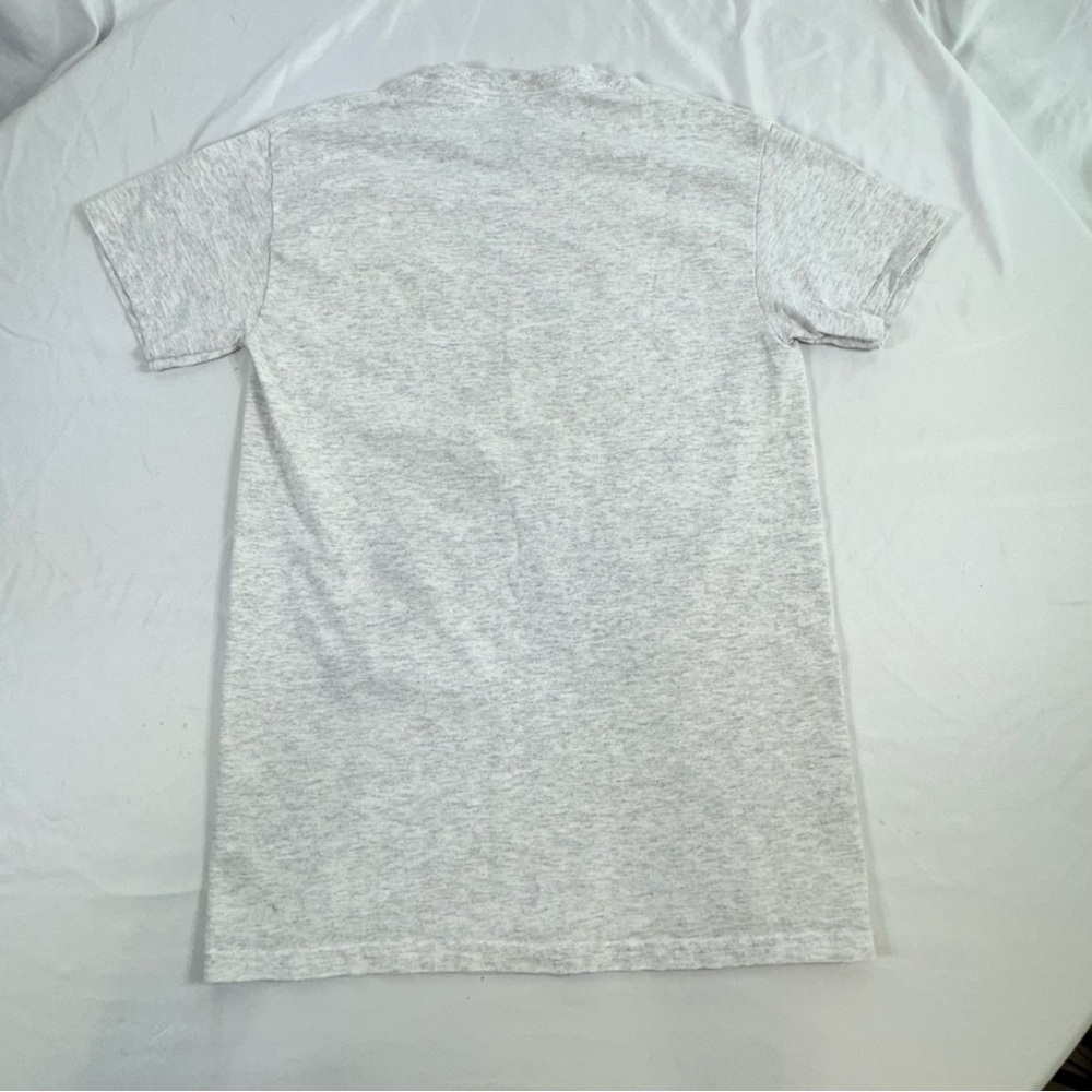 Groovy Light Heather Gray Groovy Mushroom Short Sleeve Tee - Picture 3 of 5